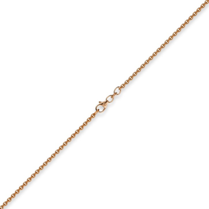 2,3mm Rundankerkette aus 750 Gold Rotgold 70cm