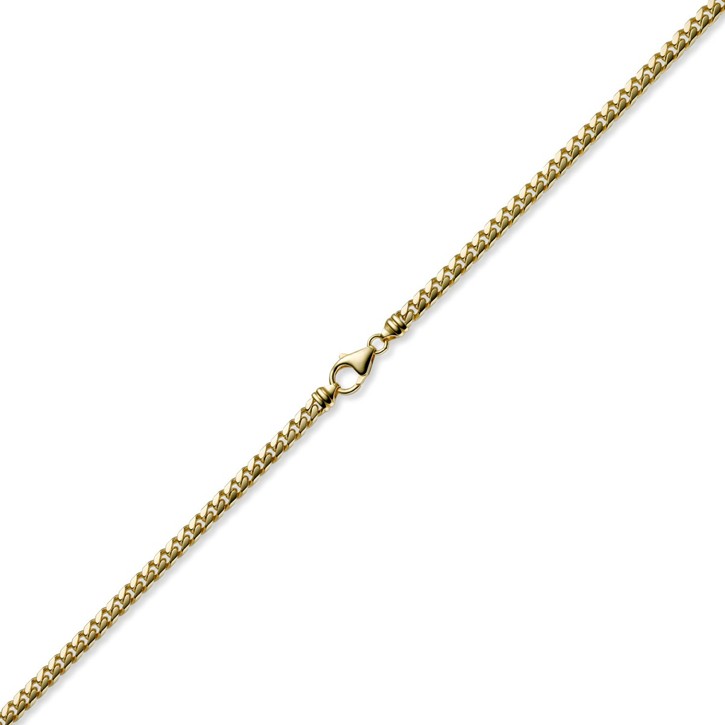 5mm Panzerkette oval 585 Gelbgold 50cm