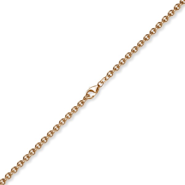4,6mm Rundankerkette aus 585 Rotgold 45cm
