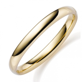 8mm Armreif Armband Armschmuck aus 585 Gold Gelbgold glatt glänzend