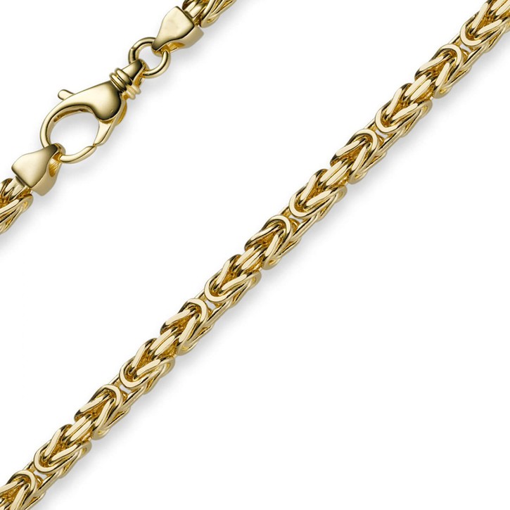 3,5mm Königskette aus 750 Gelbgold 70cm