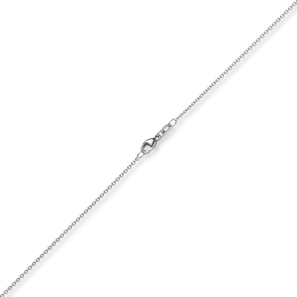 1,5mm Rund-Ankerkette aus 585 Weißgold 80cm