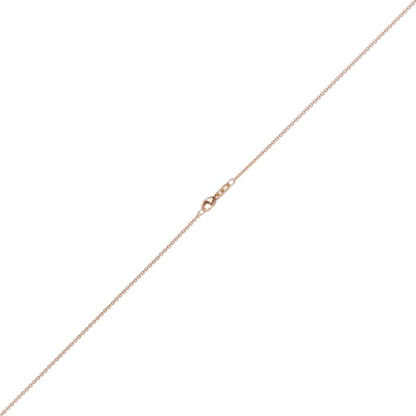 1,5mm Rund-Ankerkette aus 585 Rotgold 90cm