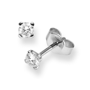 Solitär Ohrstecker Ohrschmuck Diamanten Brillanten 0,30 Ct. 585 Gold Weißgold