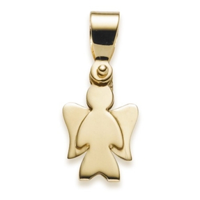 Anhänger Engel Engelchen 18x7,5mm aus 14 Kt. 585 Gold Gelbgold
