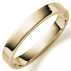 Armreif Armband Armschmuck aus 585 Gold Gelbgold, 10mm breit flach oval glänzend Armreif Armband Armschmuck aus 585 Gold Gelbgold, 10mm breit flach oval glänzend