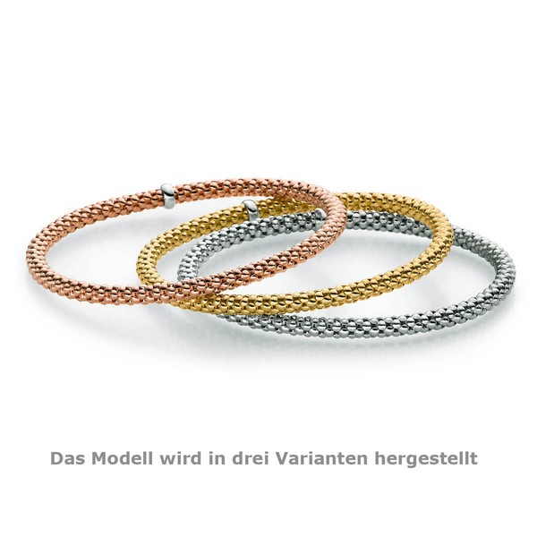 4mm Himbeer-Armband aus 585 Gelbgold