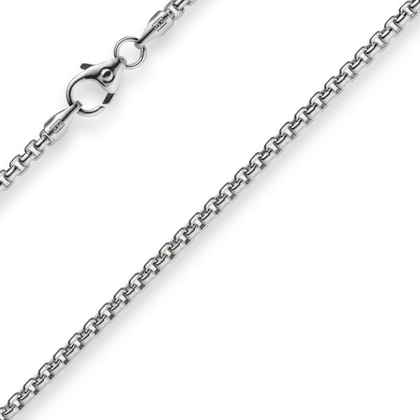 2mm Venezianerkette 585 Weißgold 38cm