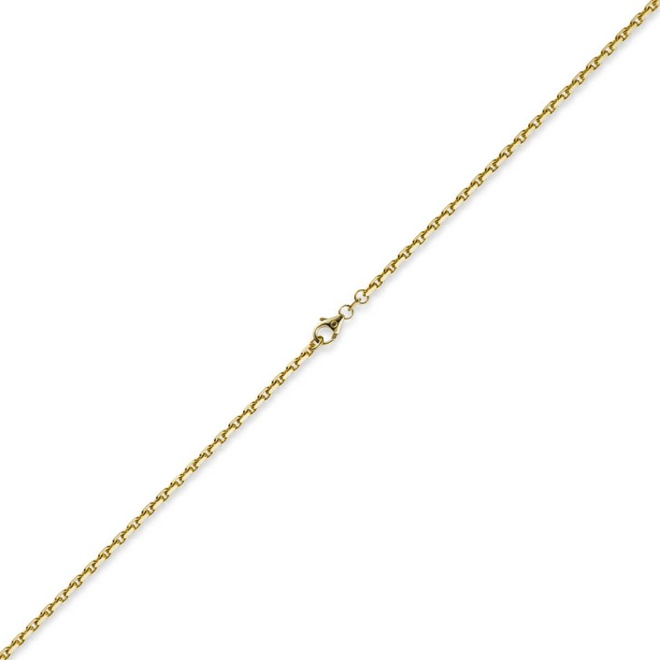 2,5mm Ankerkette aus 750 Gelbgold 45cm