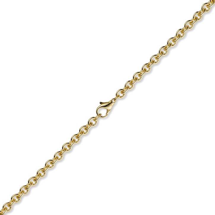 2,7mm Rundankerkette aus 585 Gelbgold 42cm