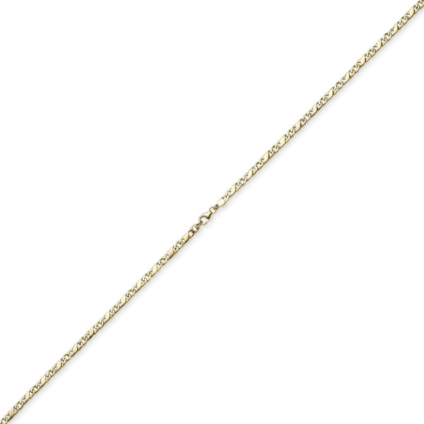 3,5mm Rockwellkette aus 585 Gelbgold 60cm