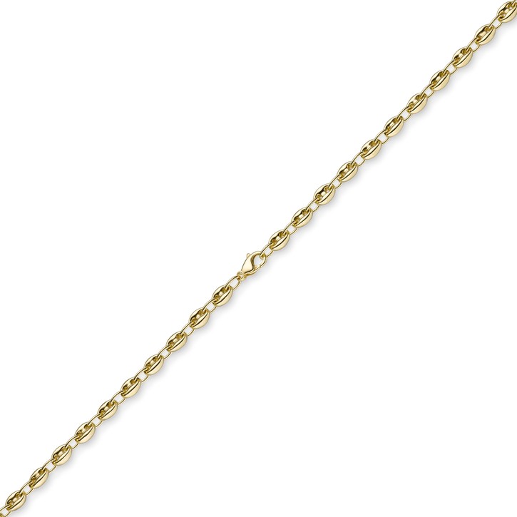 6mm Schiffsanker Kette aus 585 Gelbgold 55cm