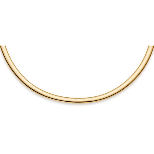 6mm Halsreif 750 Gelbgold 42cm