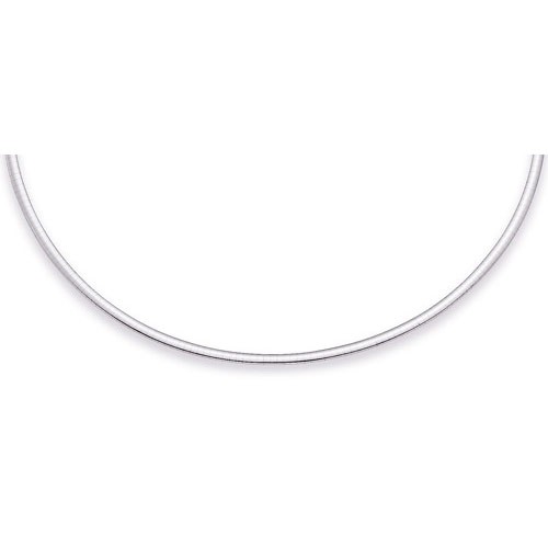 3mm Halsreif 750 Weißgold 50cm