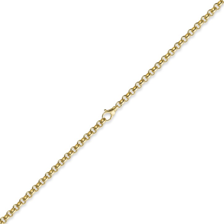 5mm Erbskette 750 Gelbgold 55cm