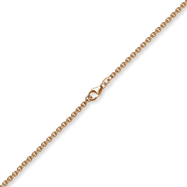 2,7mm Armband Rundankerkette 750 Rotgold 21cm