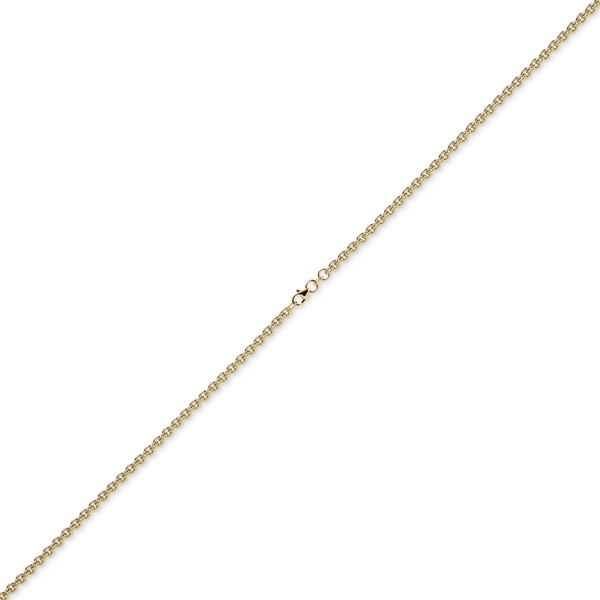 4mm Rund-Ankerkette aus 750 Gelbgold 50cm