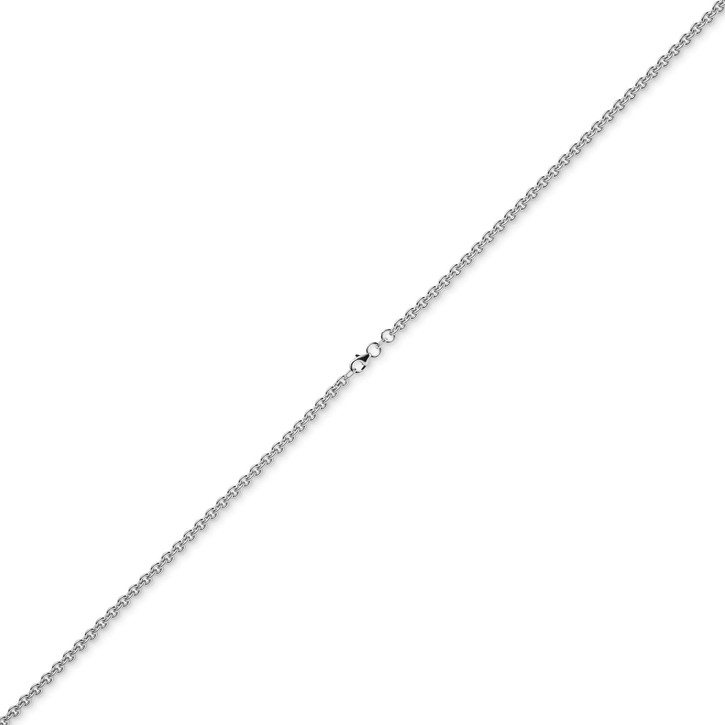 4mm Rund-Ankerkette aus 585 Weißgold 55cm