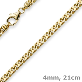 4mm Panzerarmband Armband Armkette 750 Gold Gelbgold 21cm Unisex Goldarmband 4mm Panzerarmband Armband Armkette 750 Gold Gelbgold 21cm Unisex Goldarmband