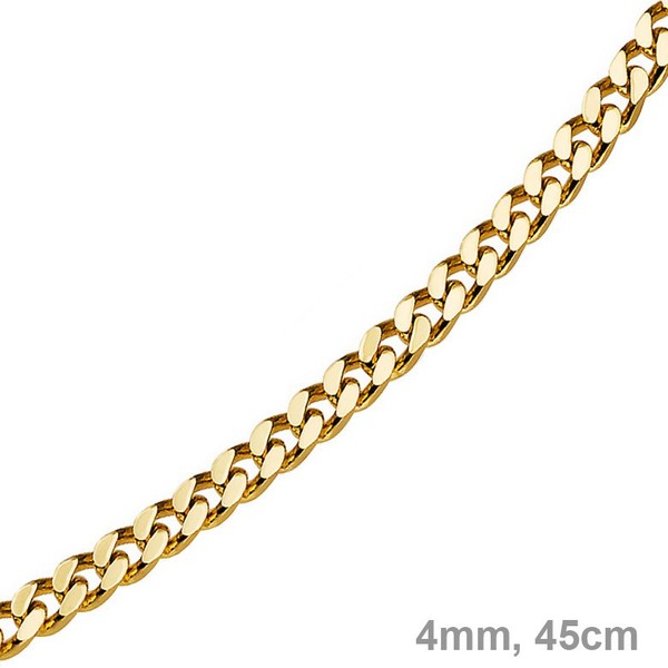 4mm Panzerkette 750 Gelbgold 45cm