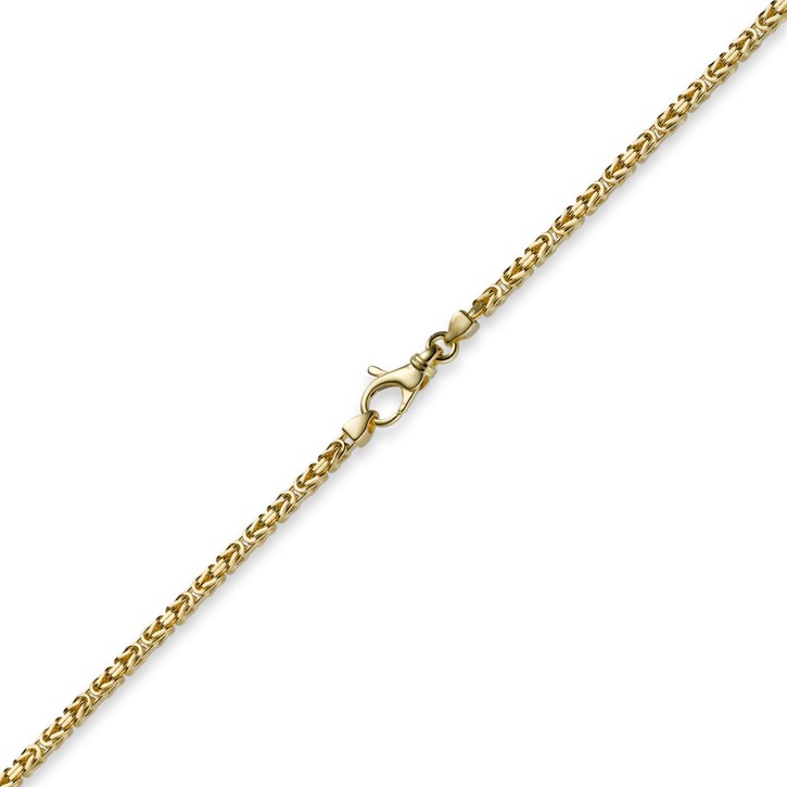2,5mm Armband Königskette 750 Gelbgold 19cm