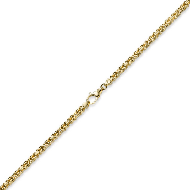 4mm Armband Königskette 750 Gelbgold 19cm