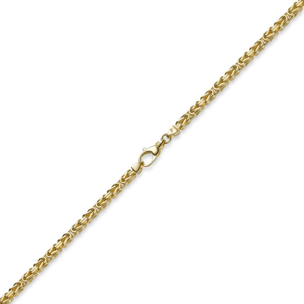 4mm Armband Königskette 750 Gelbgold 19cm