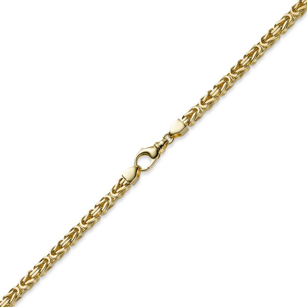 6mm Königskette aus 750 Gelbgold 70cm