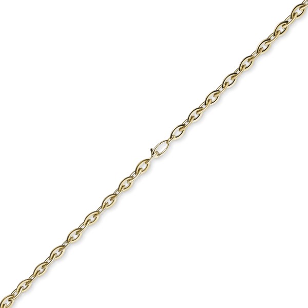 7mm Spitz-Anker-Kette aus 585 Gelbgold 45cm