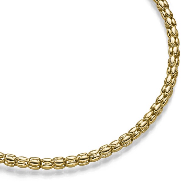 5.5mm Lotus-Armband aus 585 Gelbgold 21cm