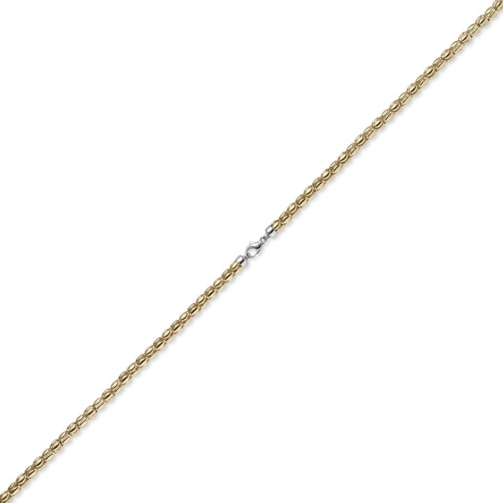 5,5mm Lotus-Kette aus 585 Gelbgold 45cm