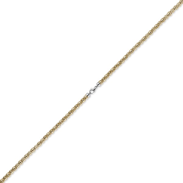 5,5mm Lotus-Kette aus 585 Gelbgold 45cm