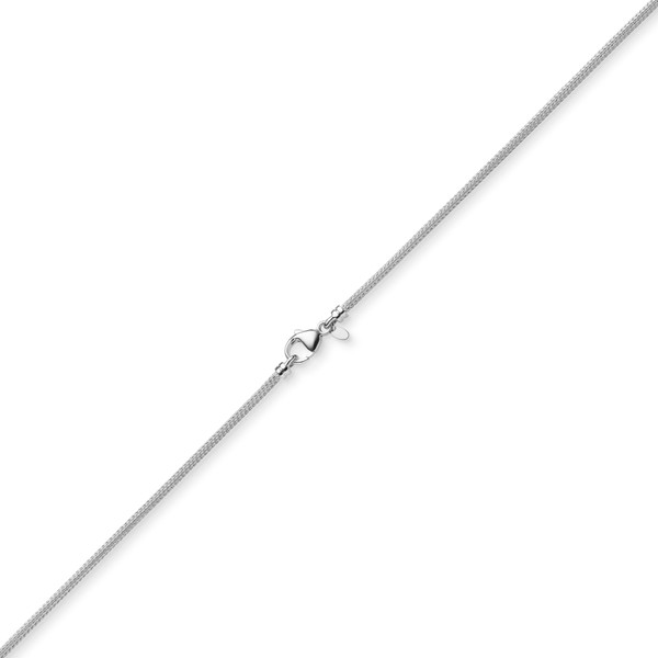 2,5mm Strickkette aus 750 Weißgold 50cm