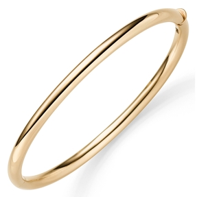 Armreif Armband Armschmuck aus 585 Gold Gelbgold 4mm breit glänzend oval 60x49mm