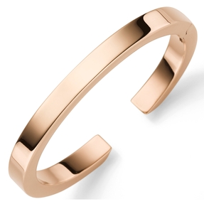 Armspange offener Armreif Armschmuck aus 585 Gold Rotgold 7mm breit, flach