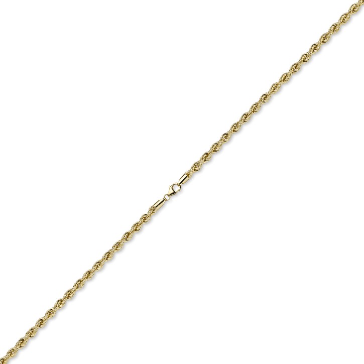5mm Kordelkette aus 585 Gelbgold 80cm