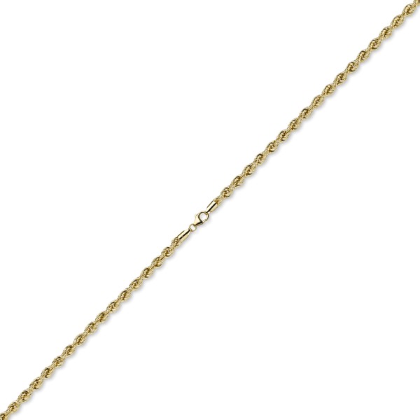 5mm Kordelkette aus 585 Gelbgold 80cm