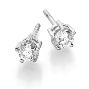 Solitär Ohrstecker Ohrringe mit Diamanten Brillanten 0,50ct. 750 Gold Weißgold Solitär Ohrstecker Ohrringe mit Diamanten Brillanten 0,50ct. 750 Gold Weißgold