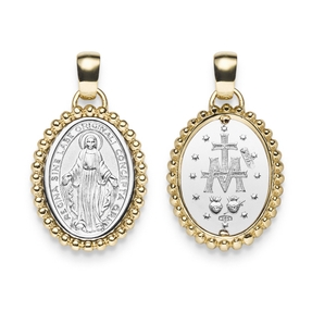 Anhänger 20x14mm Amulett mit Madonna Gravur 585 Gold Gelbgold Weißgold Anhänger 20x14mm Amulett mit Madonna Gravur 585 Gold Gelbgold Weißgold