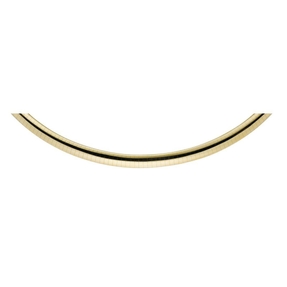 6mm Armband Omegareif Armschmuck flach glänzend 585 Gold Gelbgold, 21cm