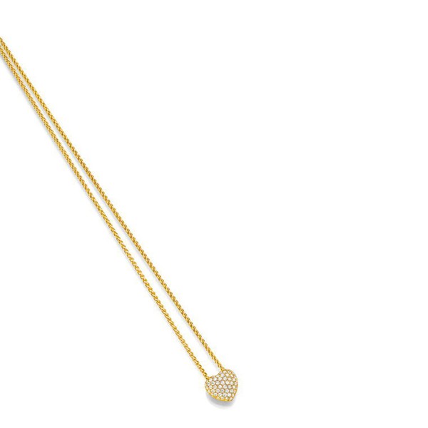 Anhänger Pavé Herz mit Brillanten 750 Gelbgold