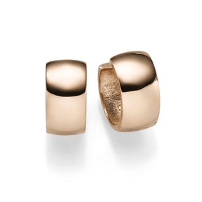 Ohrringe Creolen 7x14mm Ohrschmuck aus 585 Gold Rotgold schlicht glänzend