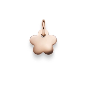 Anhänger Blume Blümchen aus 585 Gold Rotgold Halsschmuck flach glänzend Anhänger Blume Blümchen aus 585 Gold Rotgold Halsschmuck flach glänzend