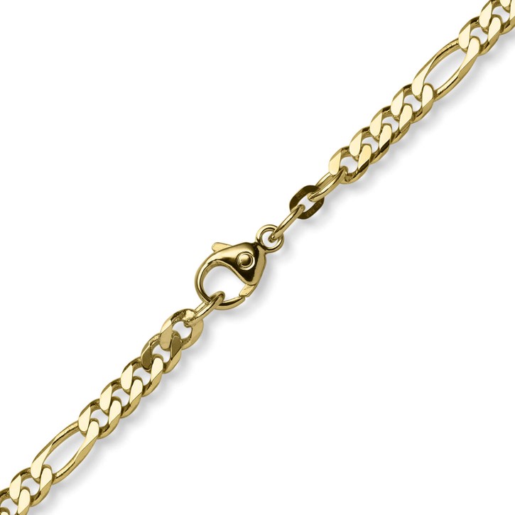 5,5mm Collier Figarokette 585 Gelbgold 60cm