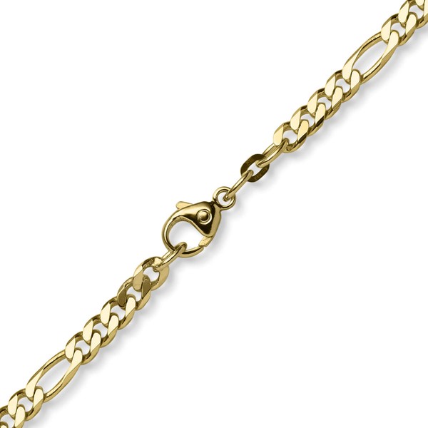 5,5mm Collier Figarokette 585 Gelbgold 60cm