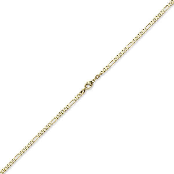 3,5mm Collier Figaro-Kette 585 Gelbgold 45cm