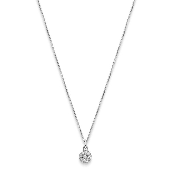Anhänger 6,5mm Brillanten rund 585 Weißgold