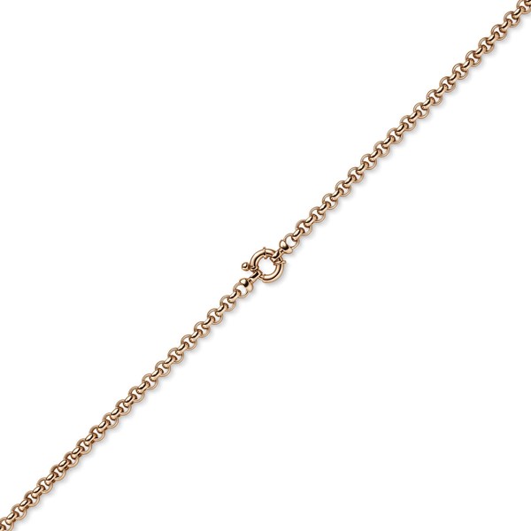 6mm Collier Erbkette 585 Rotgold Goldkette 50cm