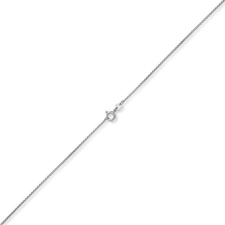 1,2mm Venezianer-Kette 750 Weißgold Collier 55cm