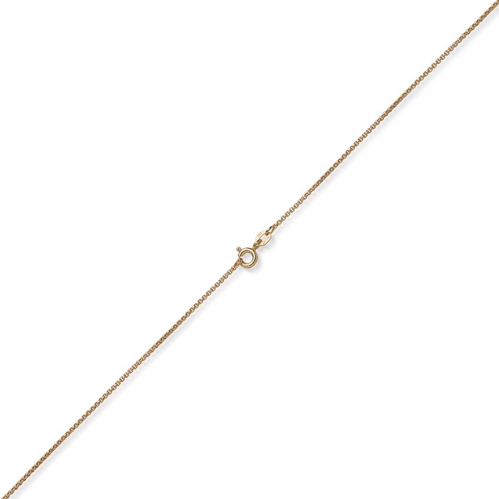 1,2mm Collier runde Veneziakette 585 Rotgold 45cm